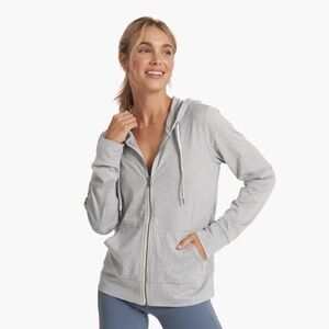 Vuori Size M 2.0 Halo Performance Hoodie Pale Grey Heather